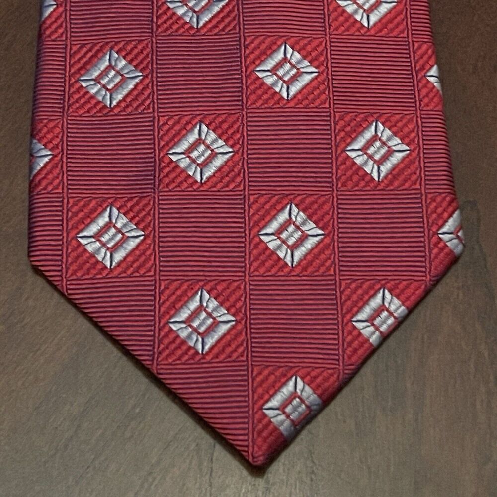 Jos. A. Bank Executive Collection Red Imported Silk Men’s Neck Tie Made In China